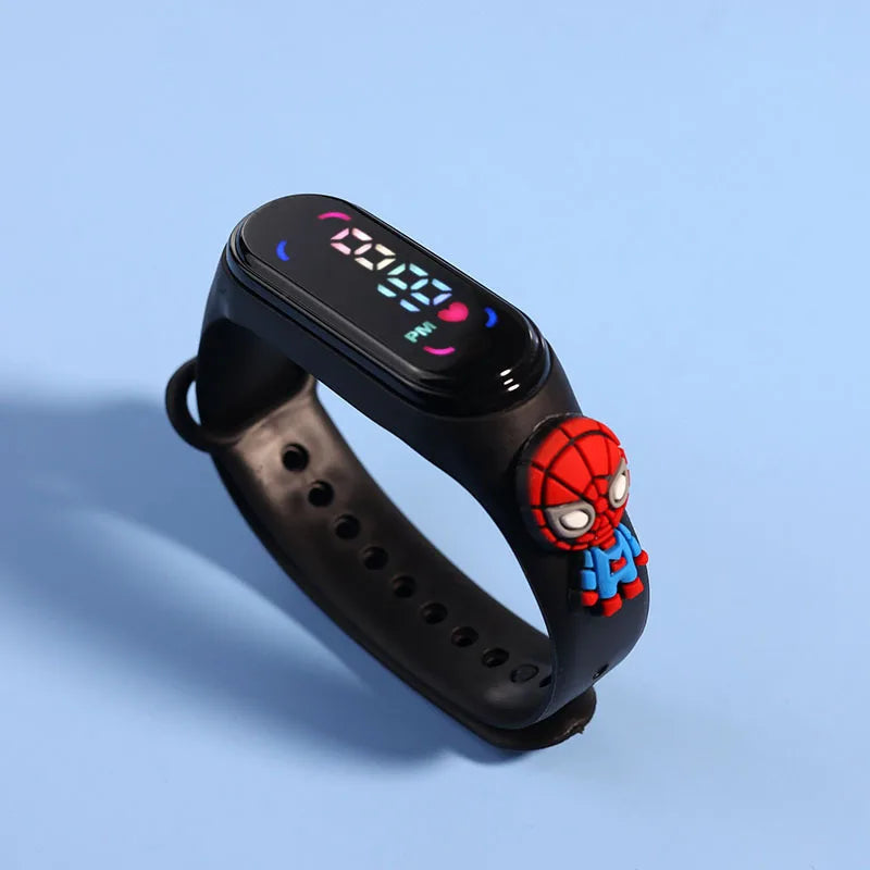 Fashion Mickey Children Watches For Girls Electronic Bracelet Sports Touch LED Spiderman Doll Kids Watch Women Waterproof Clock - Happy Bambino