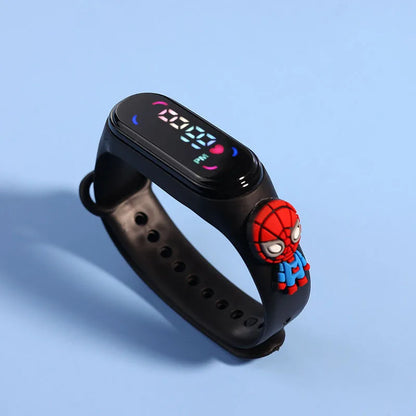 Fashion Mickey Children Watches For Girls Electronic Bracelet Sports Touch LED Spiderman Doll Kids Watch Women Waterproof Clock - Happy Bambino