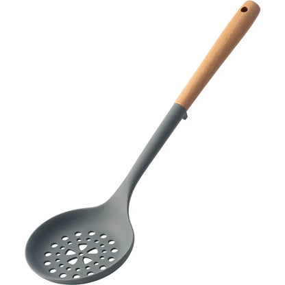 NEW Silicone Spatula Non Stick Pan Wooden Handle Silicone Vegetable Heat-resistant Silicone Cooking Spatula Spoon Kitchen tool - Happy Bambino