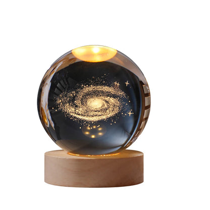 Solar System LED Night Light – Crystal Ball for Kids' Room