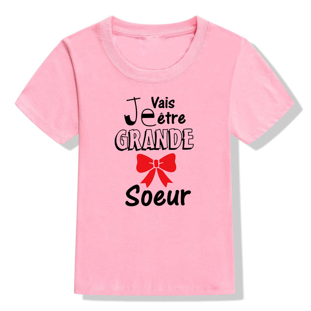 Future Big Brother/sister In The World Kids T-shirt  Baby Announcement Pregnancy Child T Shirt Summer Boys Girls Clothes Gifts - Happy Bambino