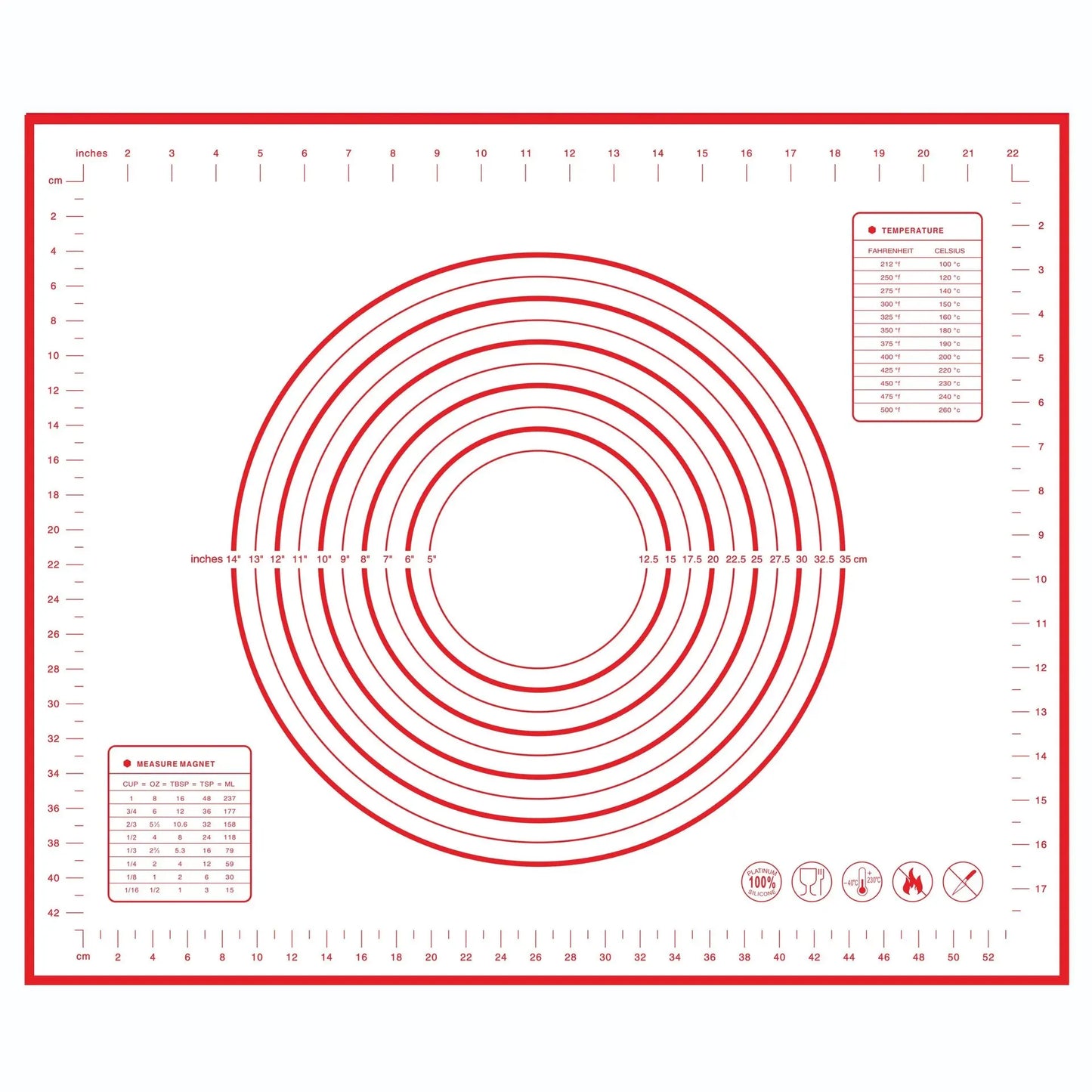 1PCS Kneading Dough Mat Silicone Baking Mat Pizza Cake Dough Maker Kitchen Cooking Grill Gadgets Bakeware - Happy Bambino