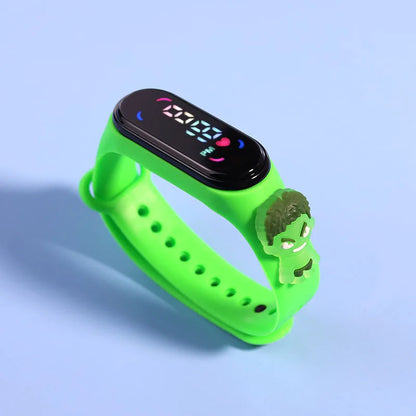 Fashion Mickey Children Watches For Girls Electronic Bracelet Sports Touch LED Spiderman Doll Kids Watch Women Waterproof Clock - Happy Bambino