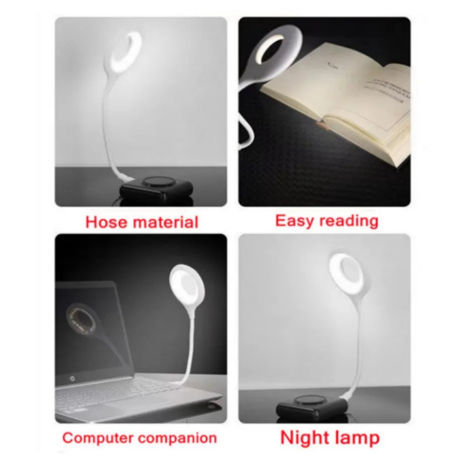 USB LED Desk Lamp – Eye-Care Reading Light with 360° Flexible Neck, Flicker-Free, Energy-Saving, Portable Light for Home, Office, Study & Laptop Use