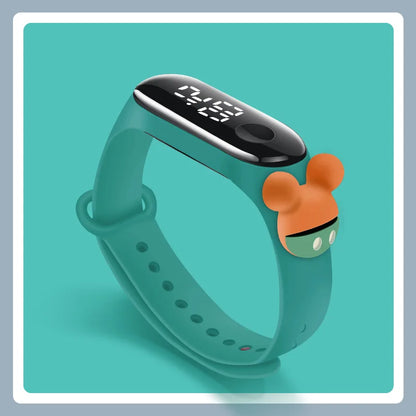 Fashion Mickey Children Watches For Girls Electronic Bracelet Sports Touch LED Spiderman Doll Kids Watch Women Waterproof Clock - Happy Bambino
