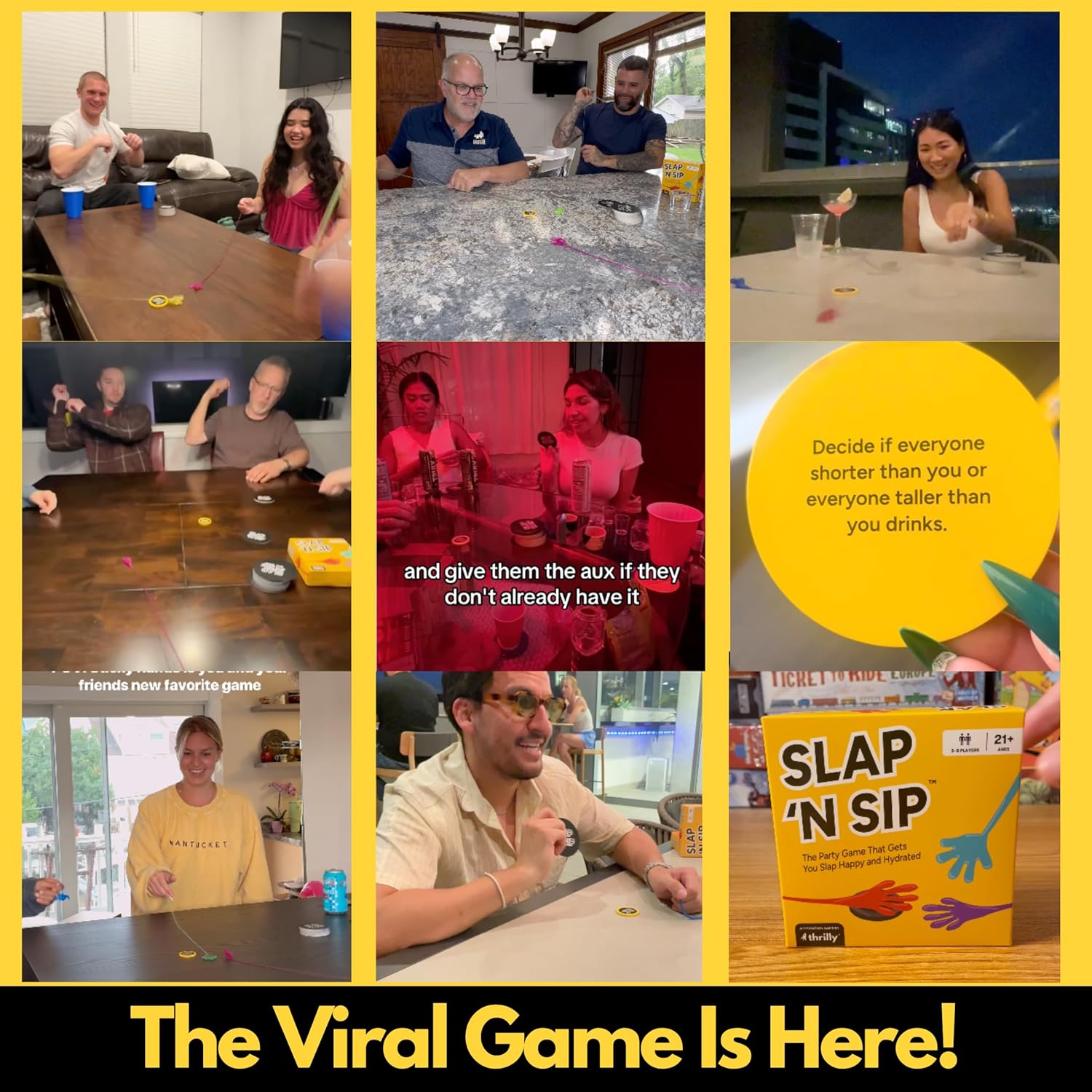 Slap 'N Sip – TikTok Drinking Game for Adults - Happy Bambino