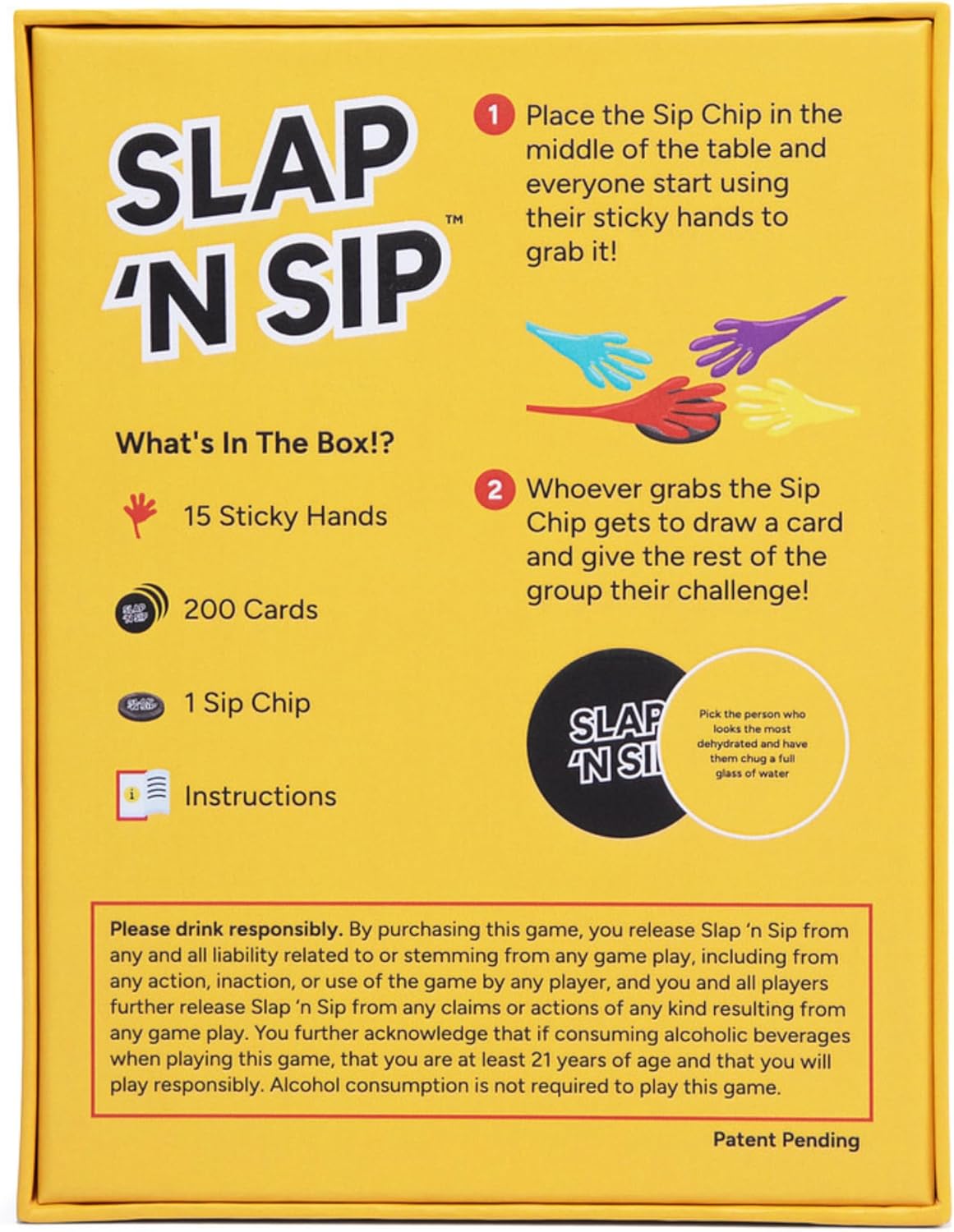 Slap 'N Sip – TikTok Drinking Game for Adults - Happy Bambino