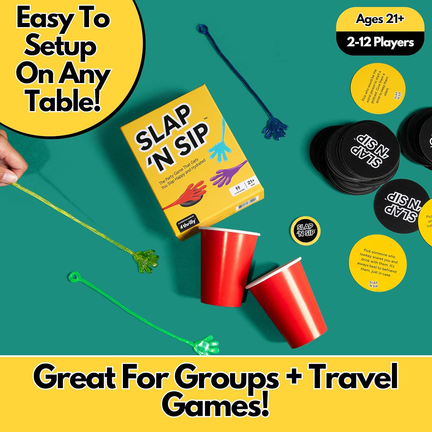 Slap 'N Sip – TikTok Drinking Game for Adults - Happy Bambino