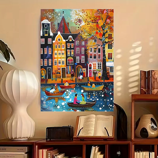 City View Wooden Jigsaw Puzzle – 300/500/1000 Pieces | Premium Puzzle for Adults & Kids | Decompression Toy & Home Decor