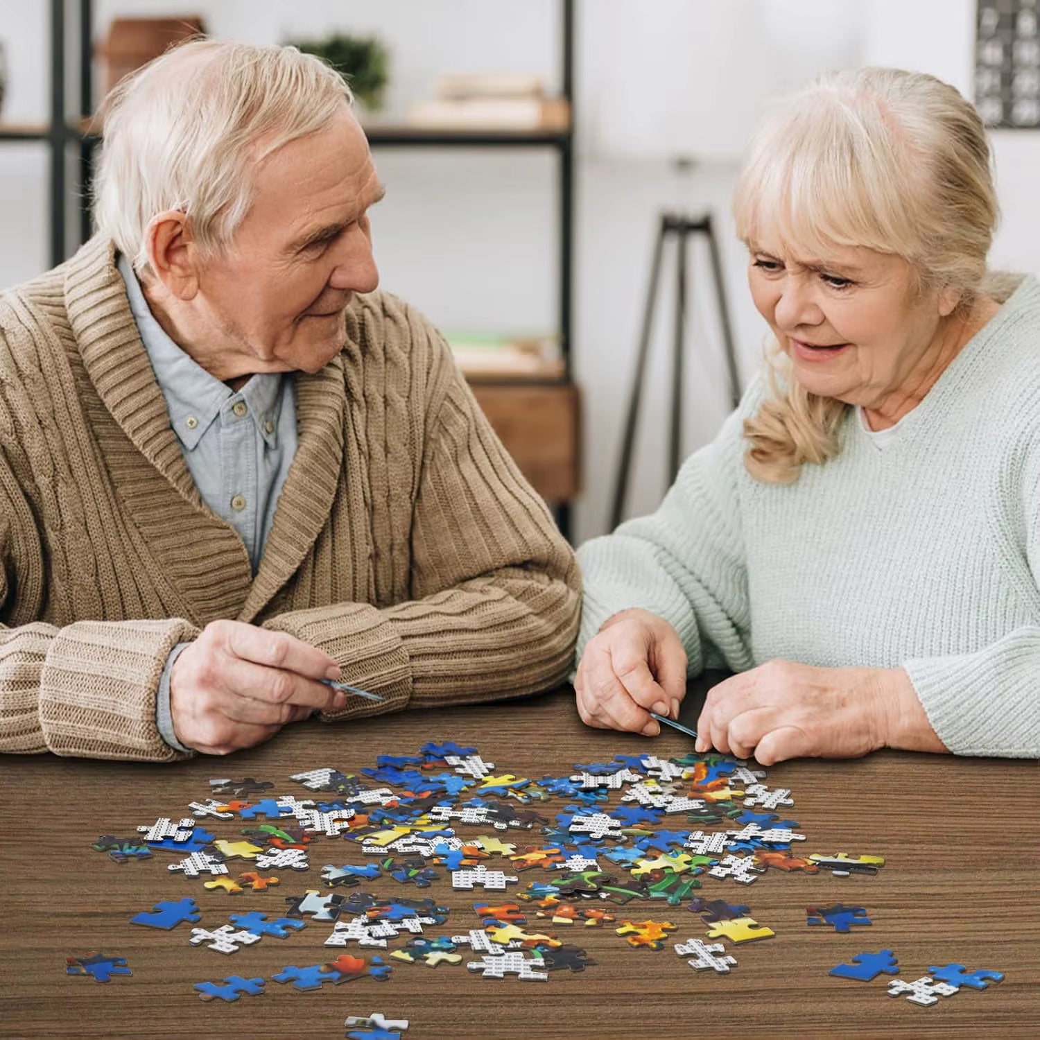 300/500/1000 Pieces Wooden Jigsaw Puzzle – San Francisco Trolley Landscape | Premium Puzzle for Adults, Families, and Kids | Perfect Gift for All Ages