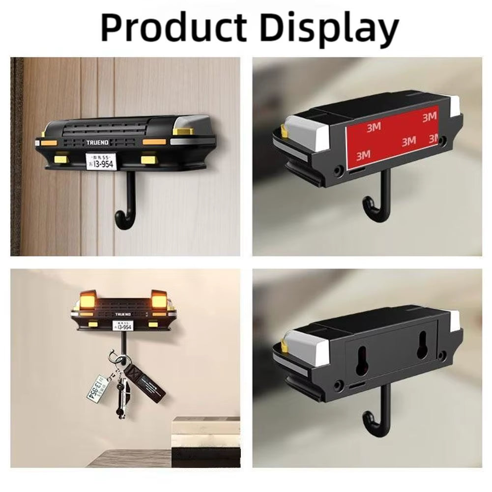 AE86 Car Headlight Key Holder Decor Creative Senior Key Hanger Wall-Mounted Home Key Hooks Room Wall Decoration Enthusiasts Gift